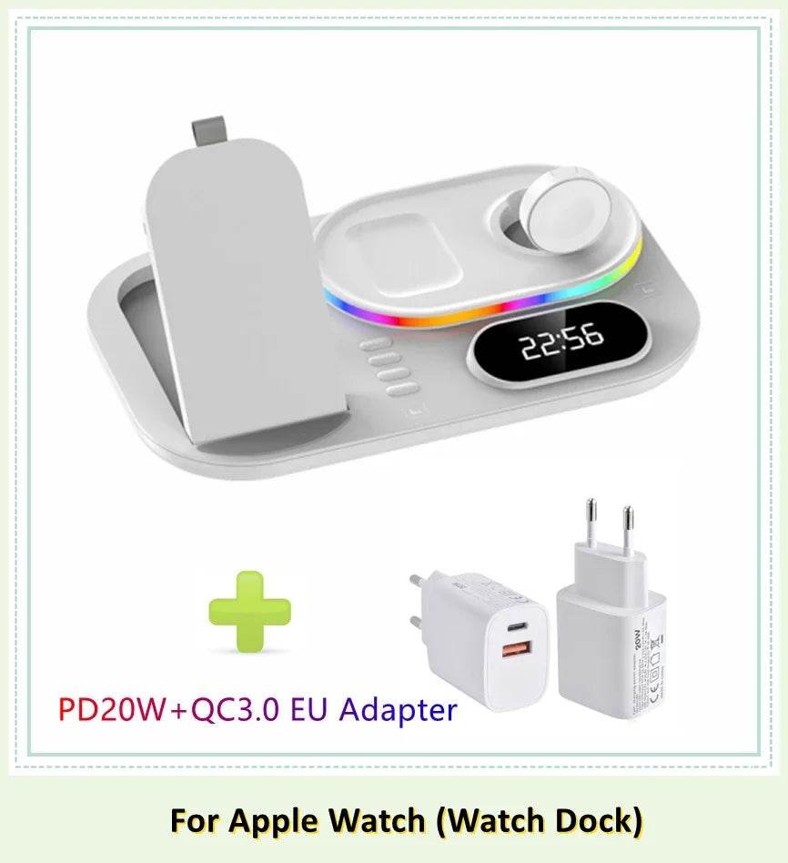 Încărcător Wireless 4 în 1 pentru iPhone și Apple Watch - Venduqo