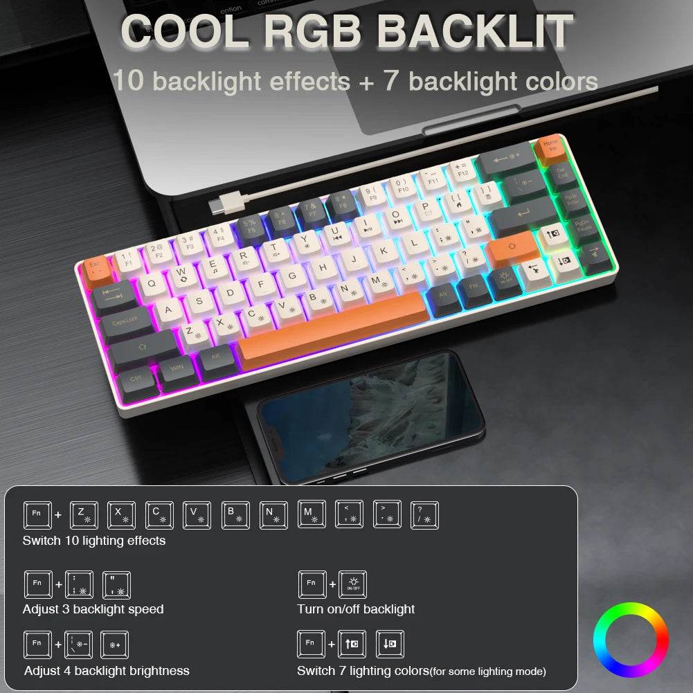 SOLAKAKA SK968 Tastatură Cablată cu Comutatoare Optice RGB - Venduqo