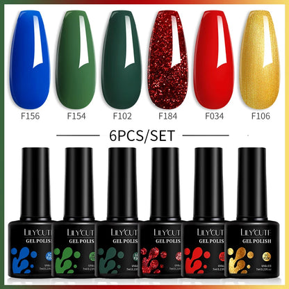 Set 6 Piese Oja Gel 7ml Brown LILYCUTE pentru Manichiură