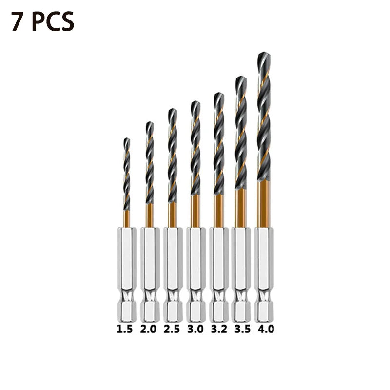 Set de Burghie Hex Shank Twist 3/7/13PCS pentru Lemn și Metal