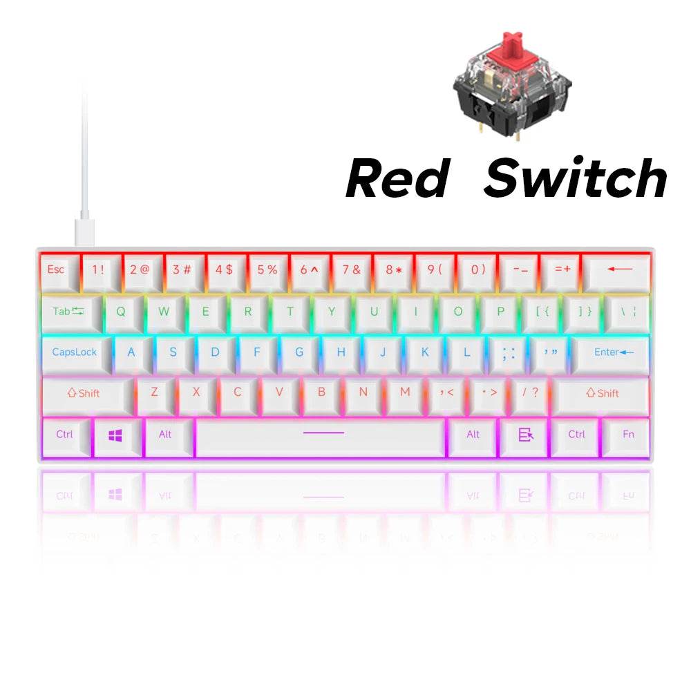 Tastatură Mecanică 61 Taste Switch-uri Interchangeabile - Venduqo