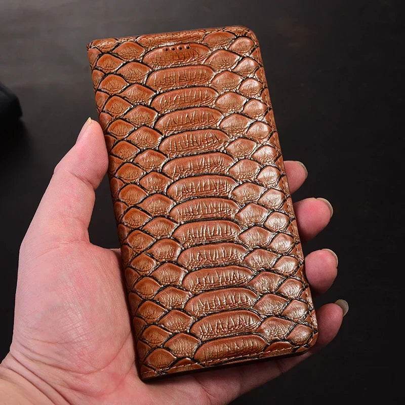 Husă Flip pentru Xiaomi POCO X7/X7 Pro 5G din Piele Naturală - Venduqo