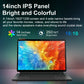 Ninkear T40 Laptop 2 in 1 Touch Screen Tablet Intel N100 14" FHD