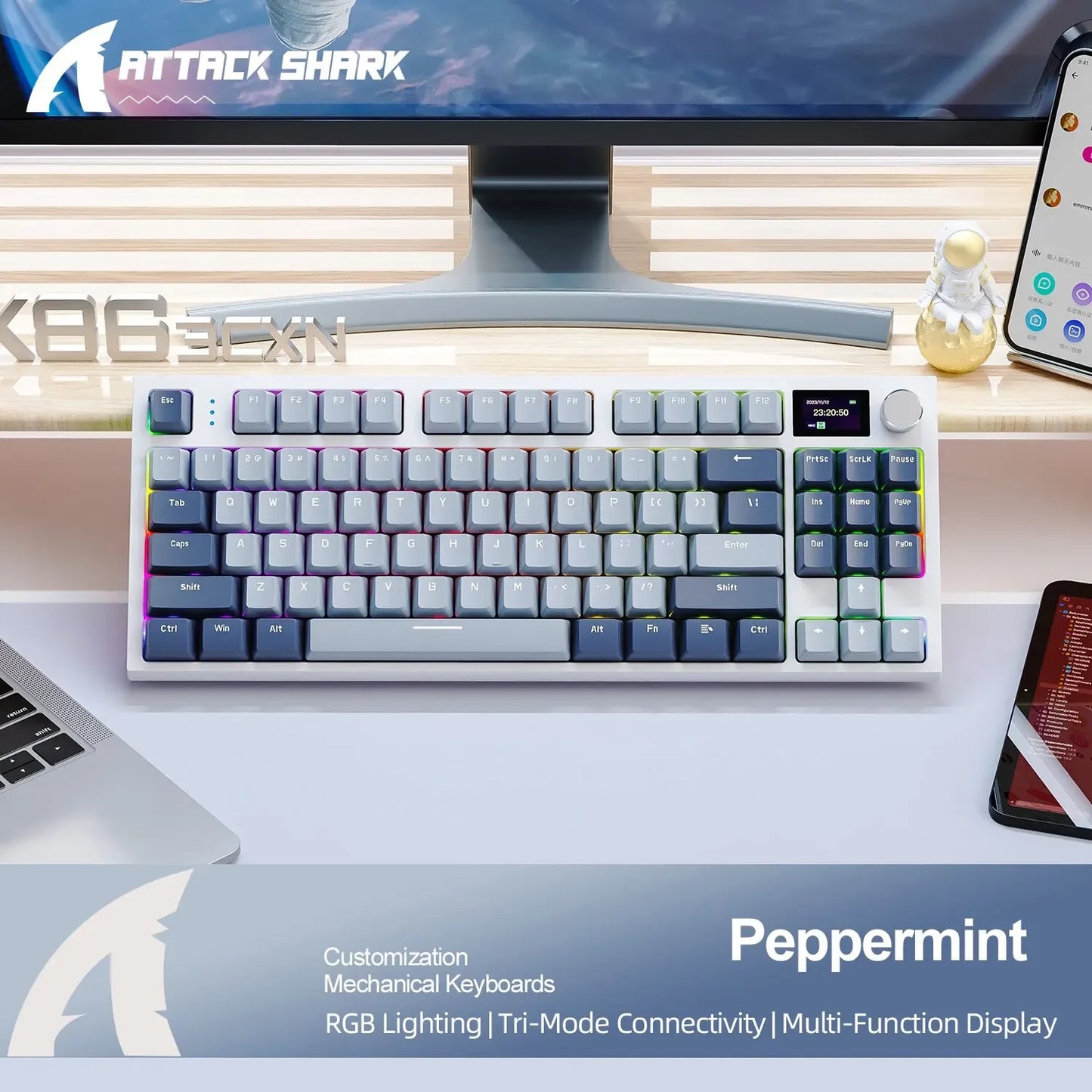 Attack Shark K86 Tastatură Mecanică Wireless 75%