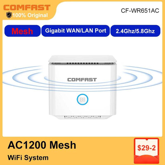 Router Mesh WiFi AC1200 cu 4 Antene 5dBi - Venduqo