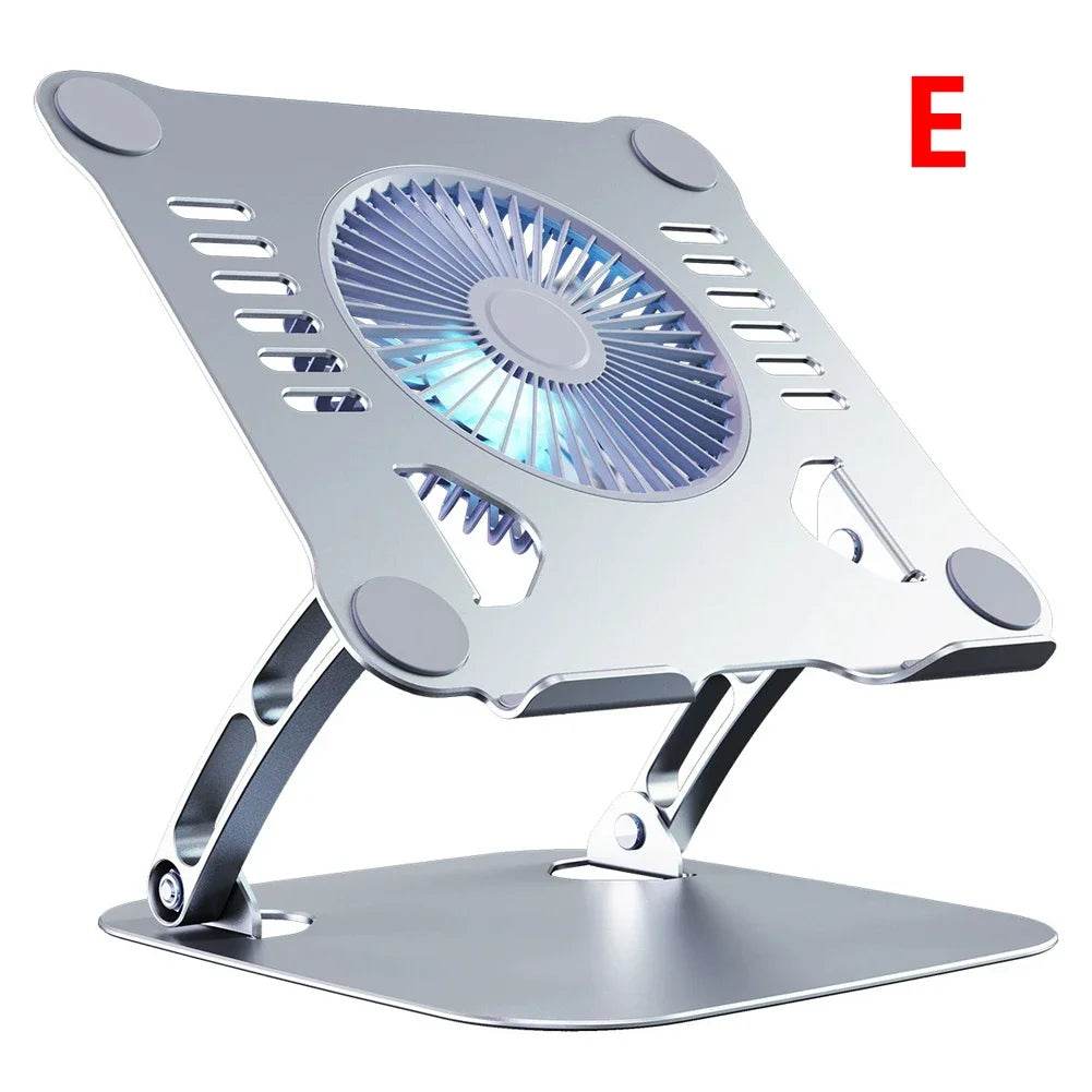 Suport metalic pliabil pentru laptop cu ventilatoare de răcire - Venduqo