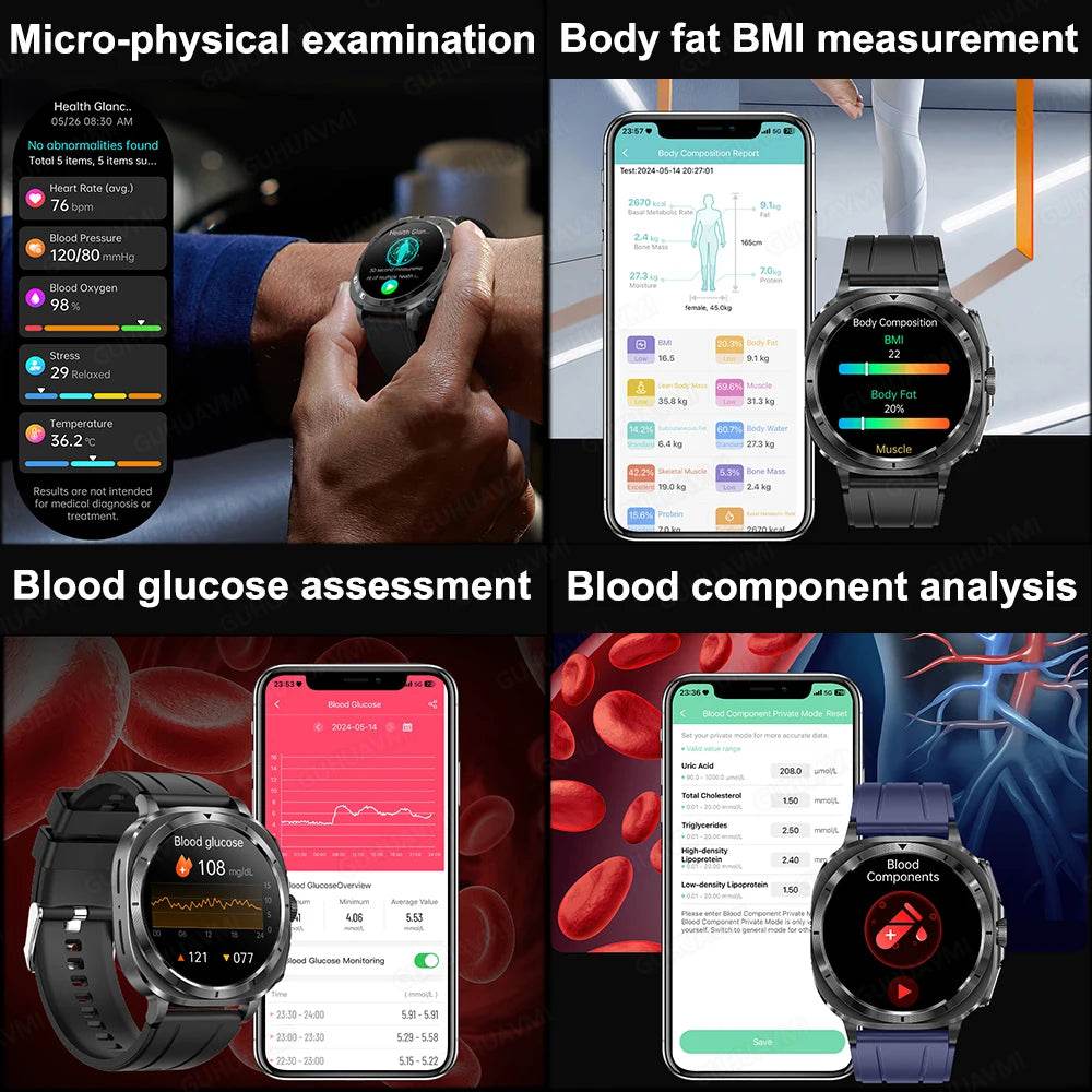 Smartwatch KAVSUMI Galaxy Watch 7 cu Măsurători Sănătate - Venduqo