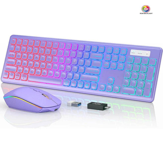 Combo Tastatură și Mouse Wireless Iluminat - Venduqo