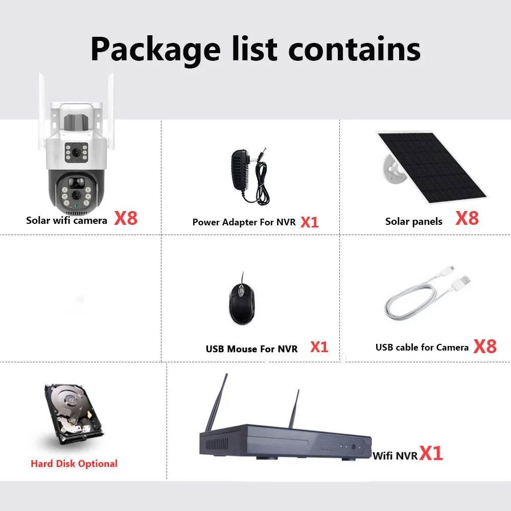 Sistem de Securitate CCTV WiFi 4K cu Dual Lens - Venduqo