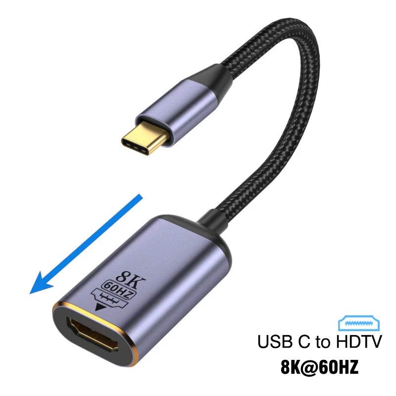 Adapter USB Type C la HDMI 8K pentru Laptop și TV - Venduqo