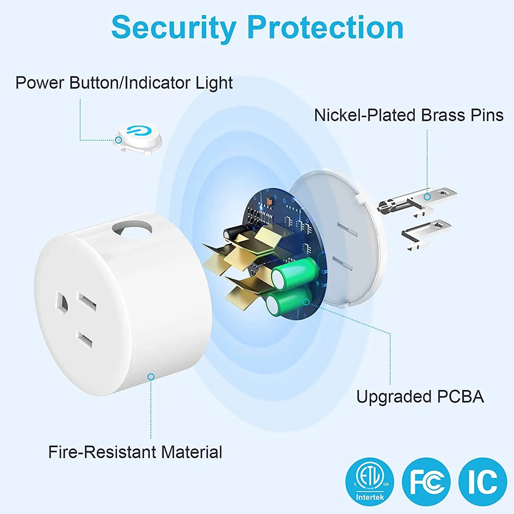 Priza Inteligentă Tuya 16A Zigbee WiFi - Control Vocal