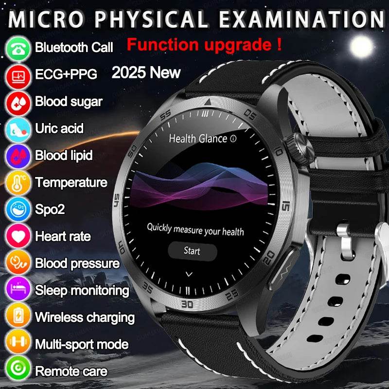 Ceas Smart ECG+PPG Uric Acid & Glucose Monitoring 2025 - Venduqo