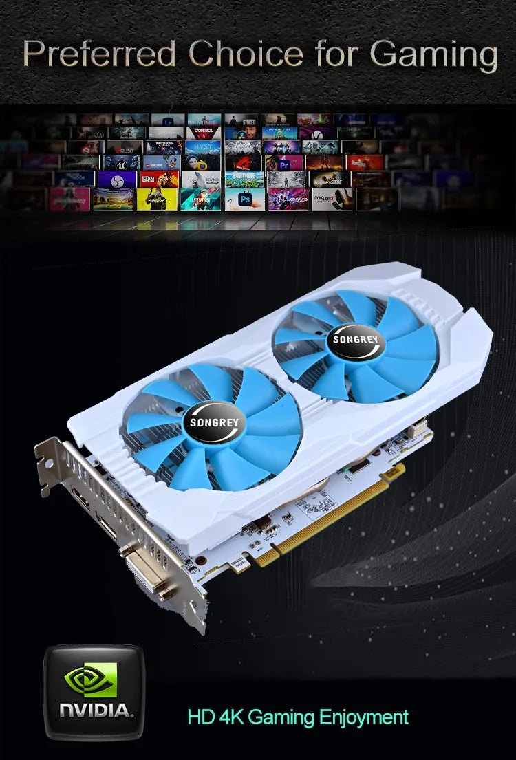 SONGREY GTX 1660 Super - Placă video pentru gaming 6GB GDDR6