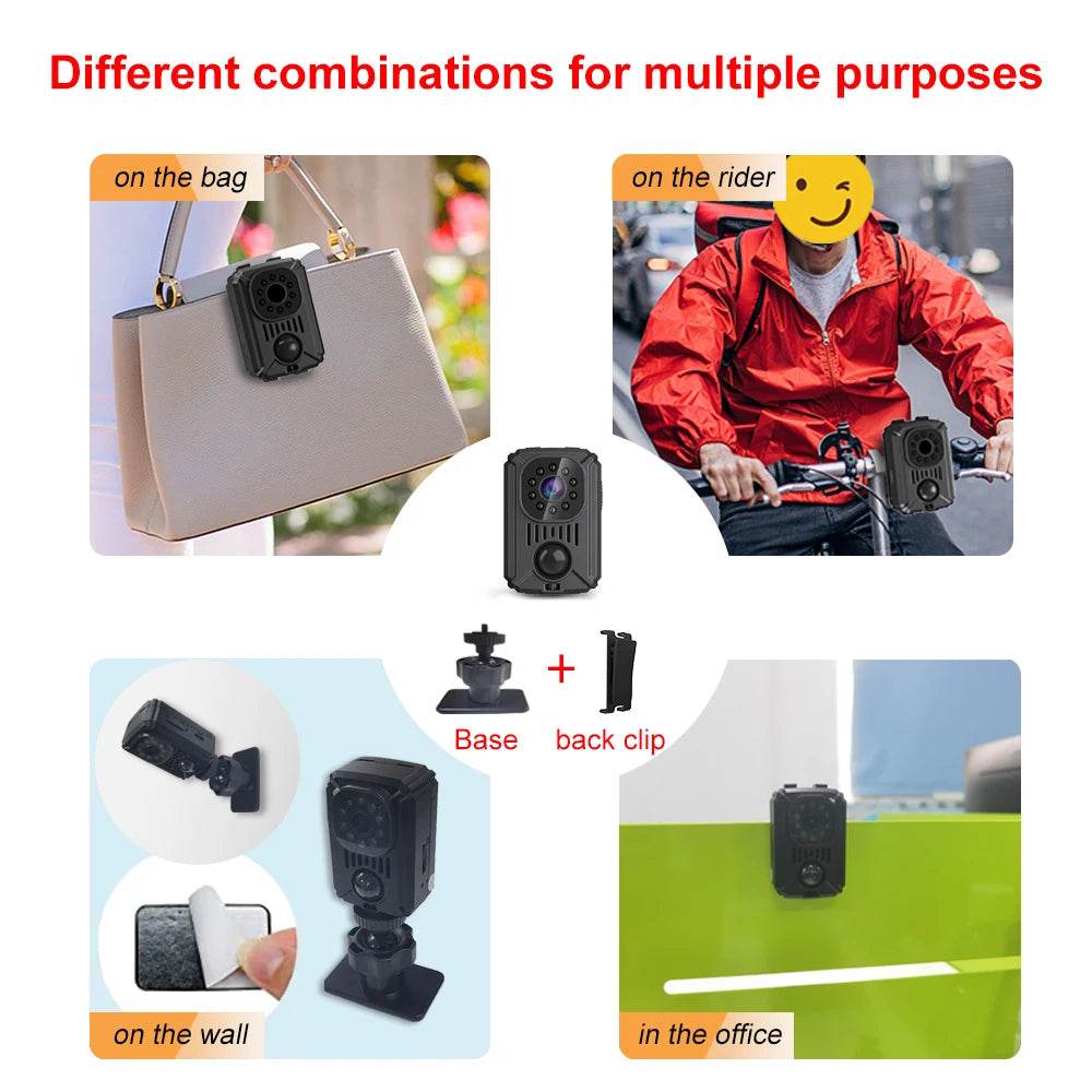 MD31 Mini Cameră Video PIR HD 1080P cu Clip pentru Îmbrăcăminte - Venduqo