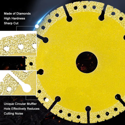 Disc diamantat pentru tăiere metal, 115/125/180mm