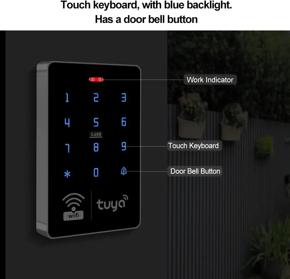 Sistem de Control Acces Wifi Tuya cu Tastatură IP68
