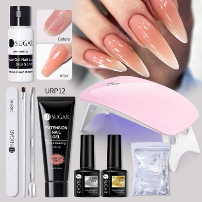 UR SUGAR Gel de Unghii Acrilic UV cu Glitter Nude