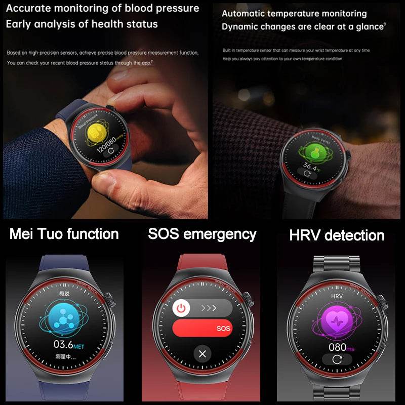 Ceas Inteligent Medical pentru Barbati - Monitorizare Sanatate Non-invaziva - Venduqo