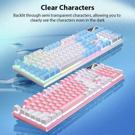 K500 Tastatură Wired cu 104 Taste pentru Birou și Gaming - Venduqo