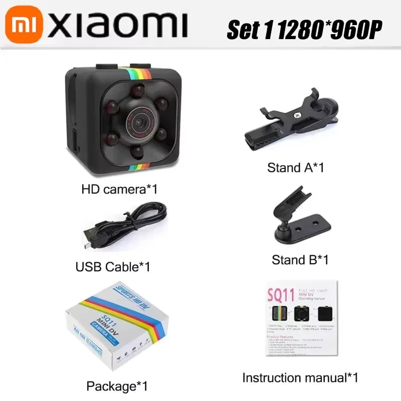 Cameră Mini Xiaomi 1080P Wifi - Video HD, Detector de Mișcare, Viziune Nocturnă