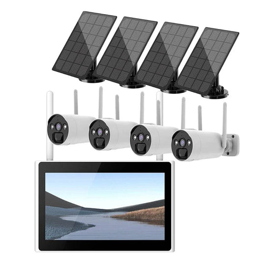 Kit cameră de supraveghere WiFi 4CH cu NVR 10.1inch - Venduqo