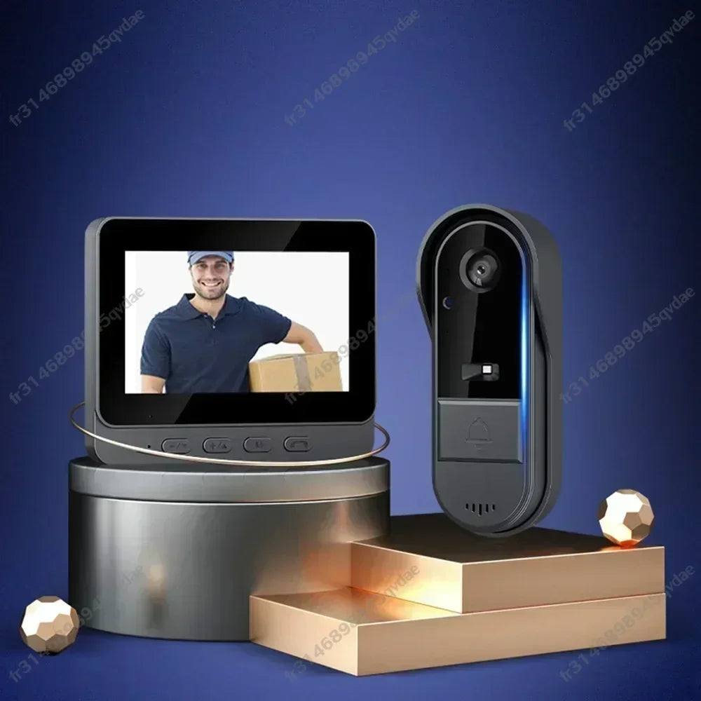 Cameră Video Wireless Doorbell 4.3 inch cu Night Vision