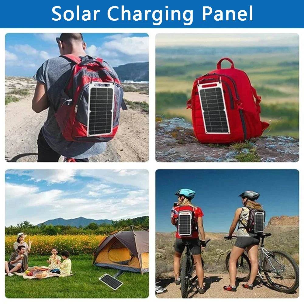 Panou Solar 5V 3W/6W/10W cu USB pentru Camping si Drumeții - Venduqo