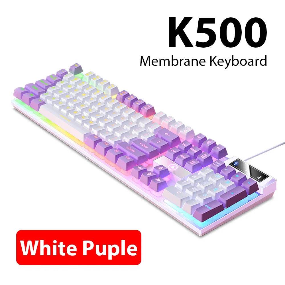 K500 Tastatură Wired cu 104 Taste pentru Birou și Gaming - Venduqo