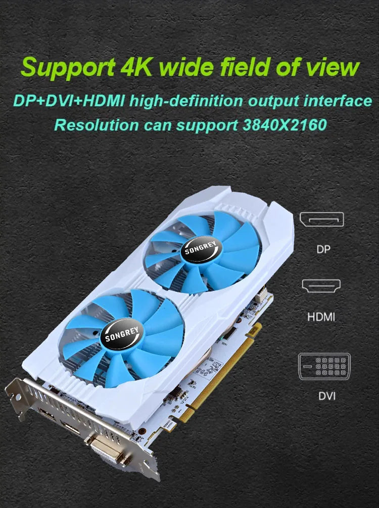 SONGREY GTX 1660 Super - Placă video pentru gaming 6GB GDDR6