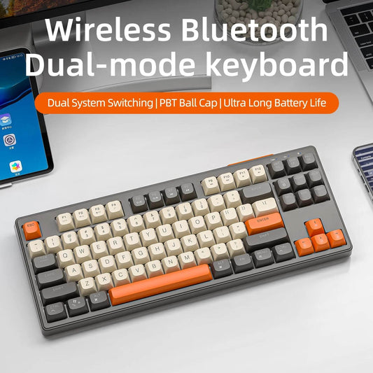 Tastatură Wireless M87, 87 Taste, Dual Mode Bluetooth cu RGB - Venduqo