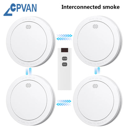 CPVAN Alarma Wireless Interconectată Fum, Căldură & Monoxid de Carbon