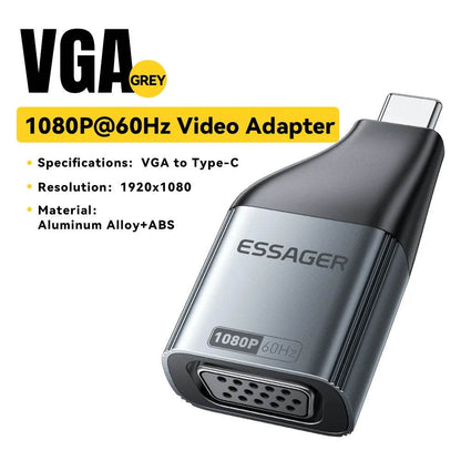 Adapter USB-C la HDMI DP VGA Mini DisplayPort 8K 60Hz - Venduqo