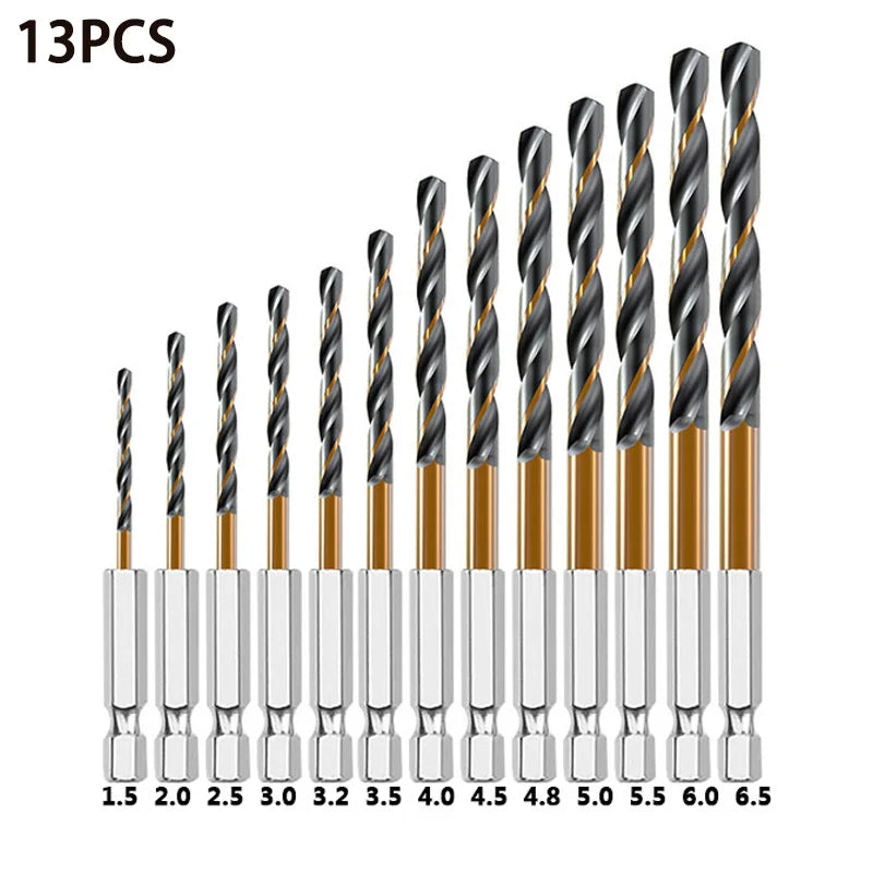 Set de Burghie Hex Shank Twist 3/7/13PCS pentru Lemn și Metal