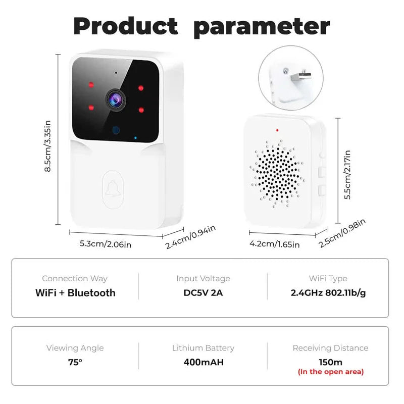 Cameră Video WiFi M8 cu Detectare Mișcare PIR și Alarmă IR