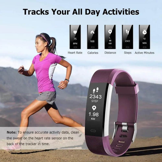 Smart Sports Bracelet with Pedometer for Fitness Tracking