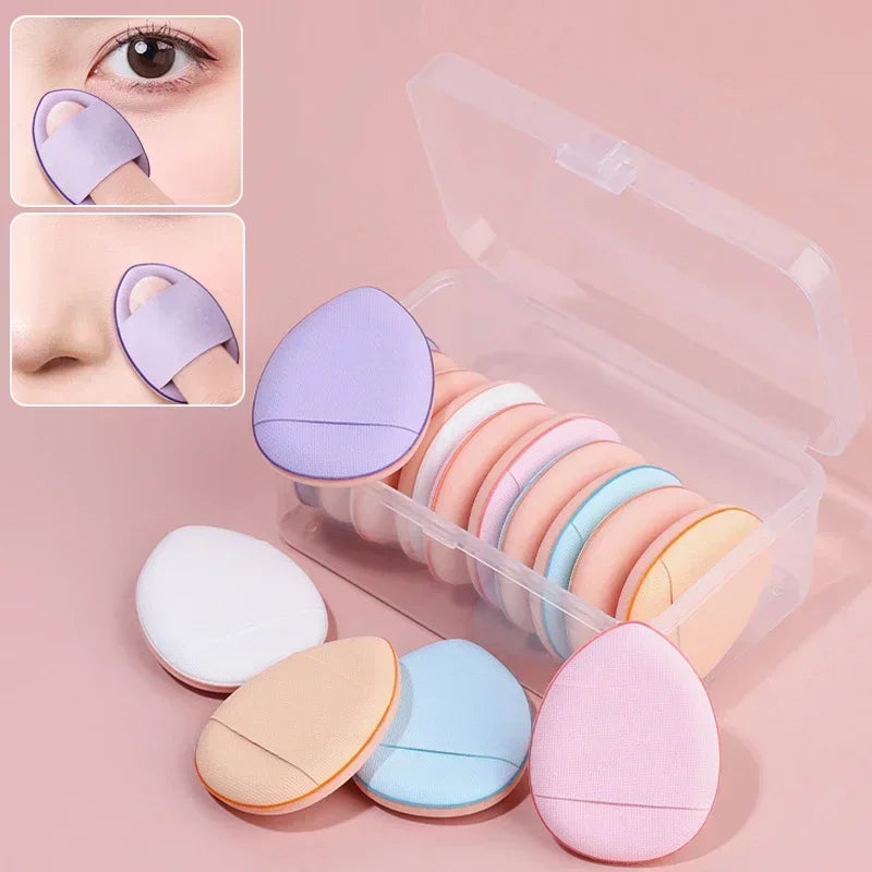 10Pcs Mini Puff pentru Fond de Ten - Aplicatoare Cosmetice