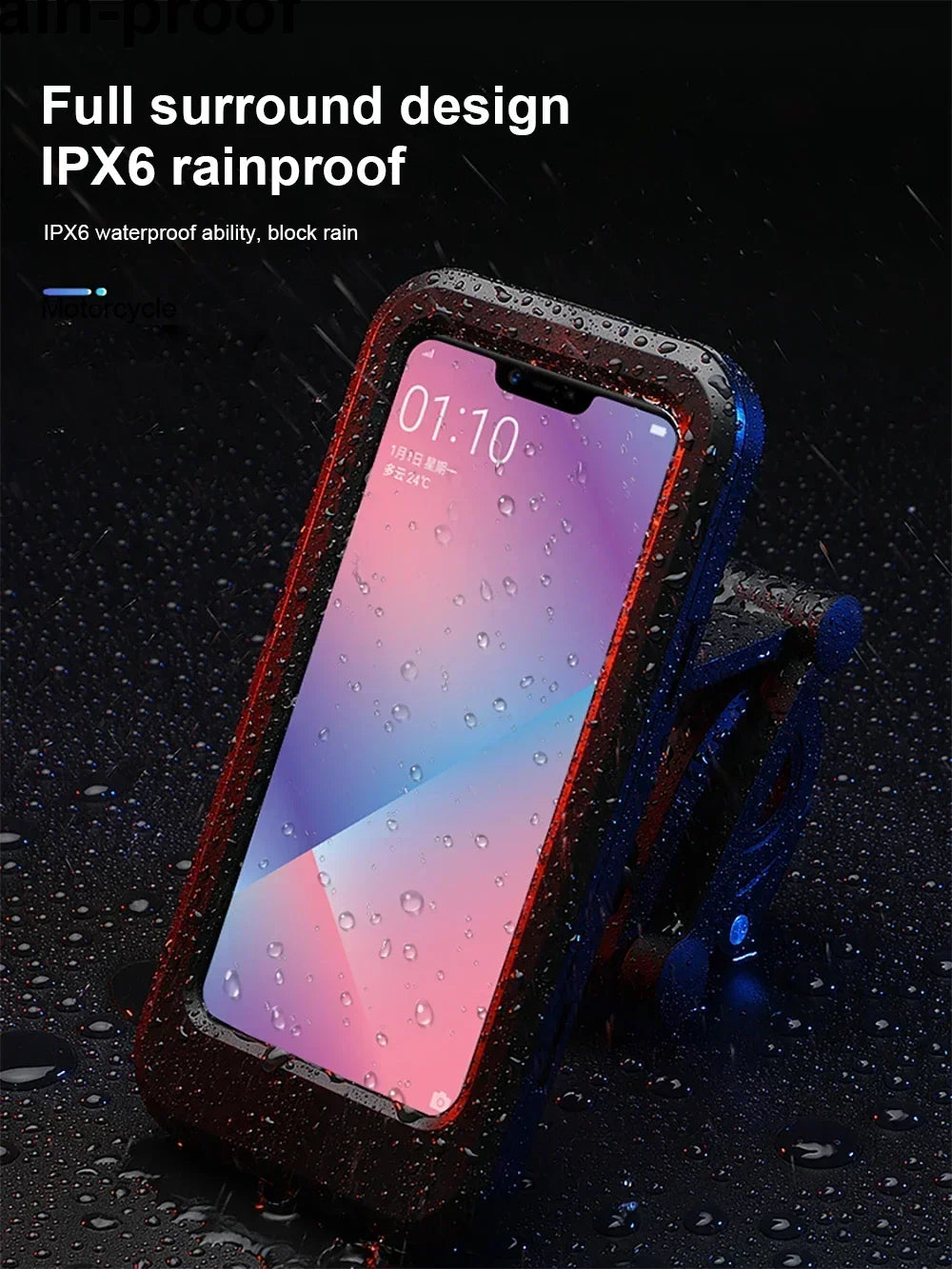 Suport Telefon Waterproof pentru Motocicletă - Magnetic Universal