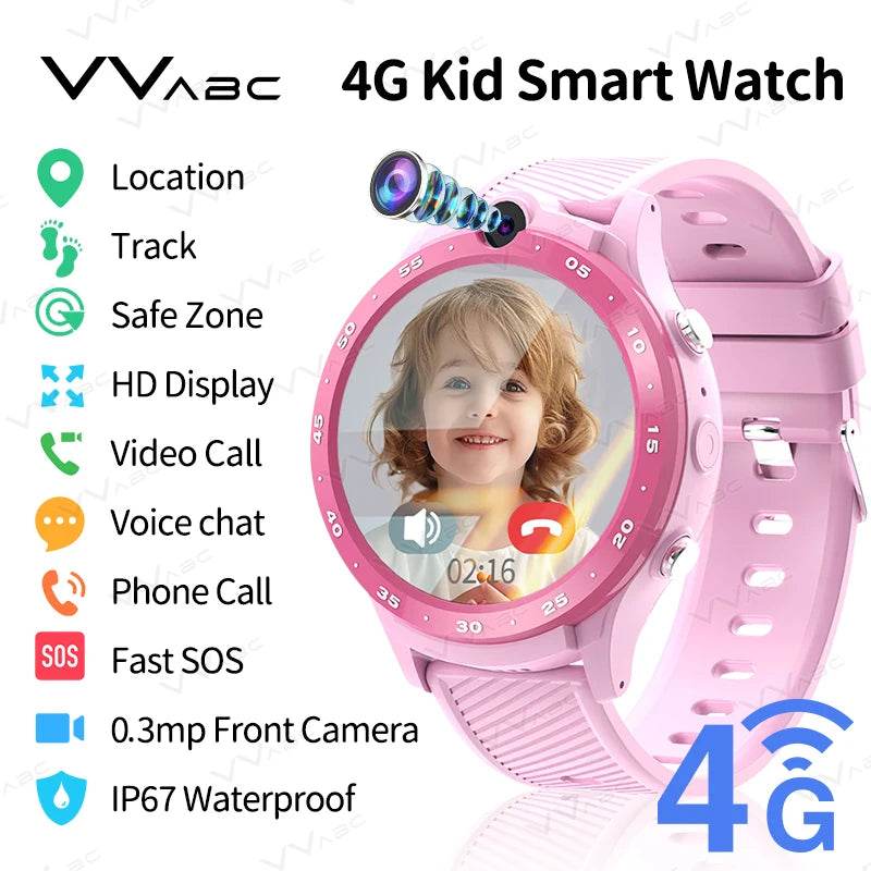 Ceas Smart pentru Copii VVABC cu SIM 4G și Cameră - Venduqo
