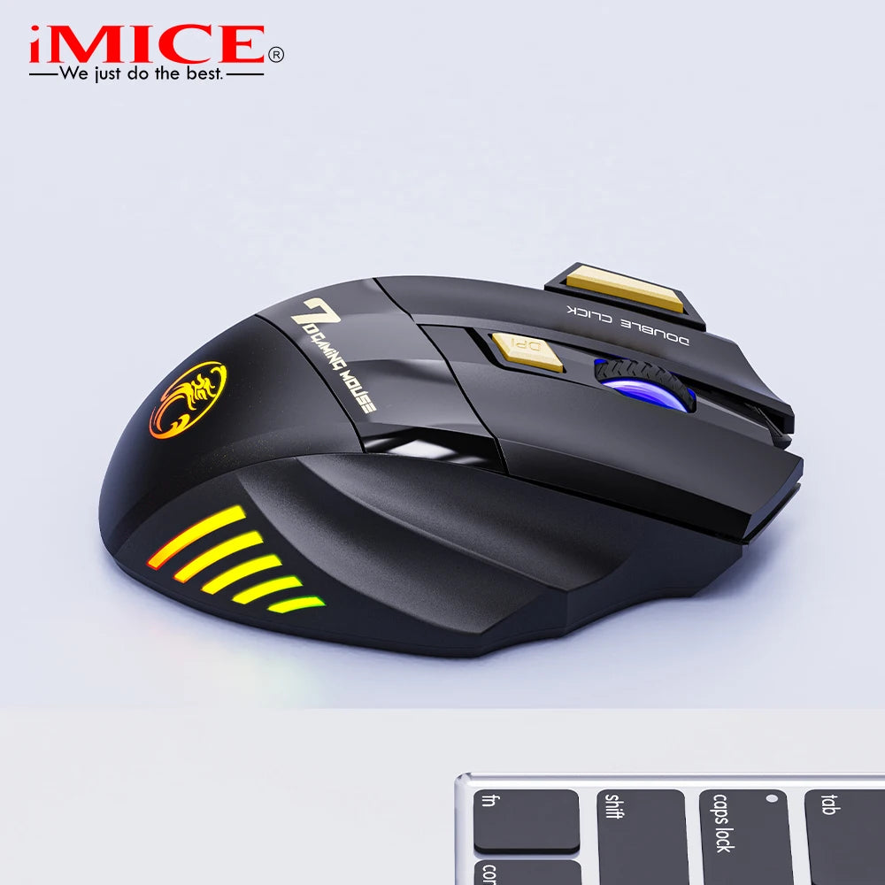 Mouse Wireless Reîncărcabil pentru Gaming Ergonomic 3200 DPI