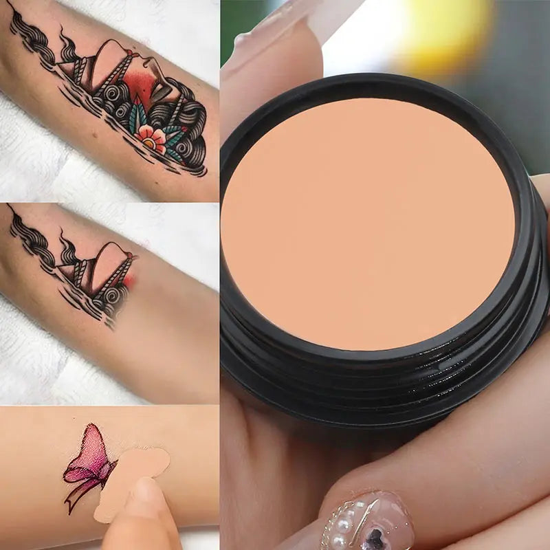 Concealer Waterproof pentru Tatuaje și Cicatrici - Finish Natural