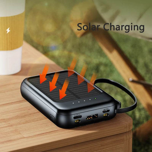 Power Bank Solar Xiaomi 50000mAh 4 în 1 cu Cabluri Incorporate - Venduqo