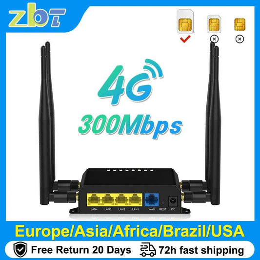 Router 4G WiFi LTE ZBT WE826-T2 cu Slot SIM - Venduqo