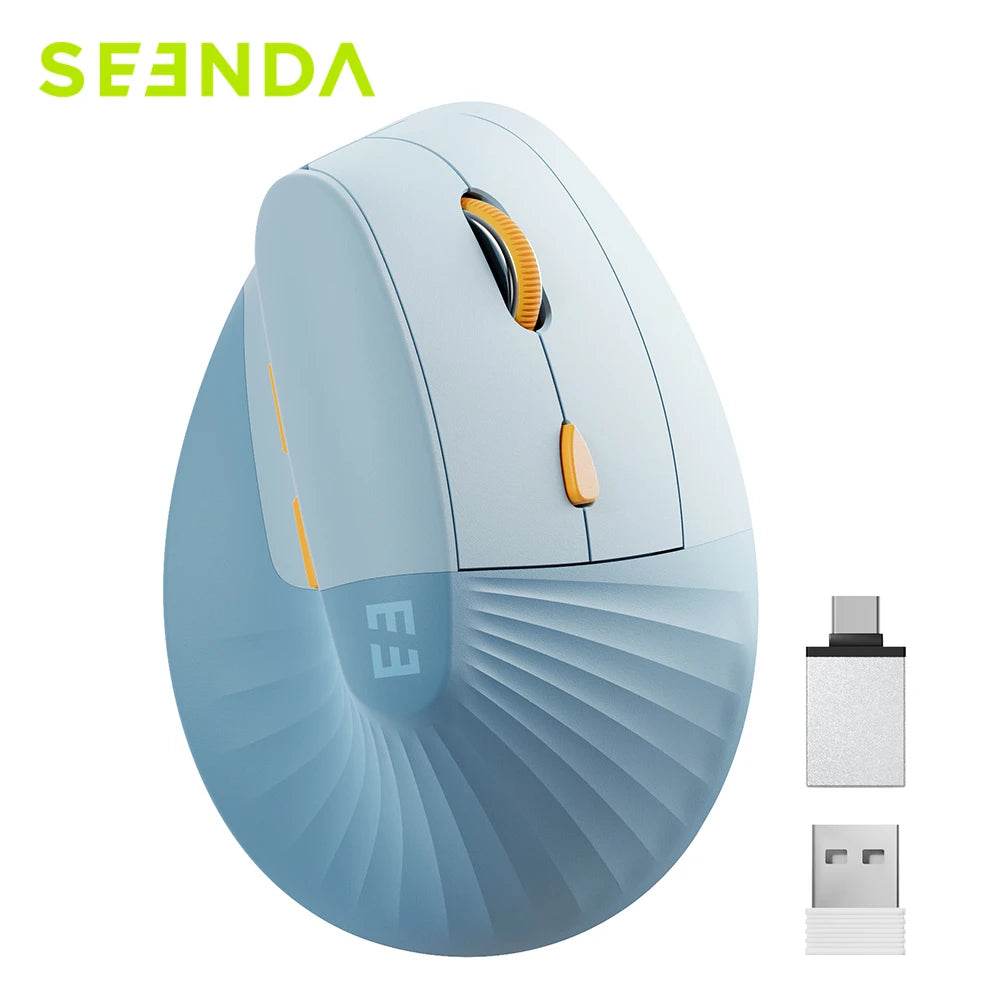 Mouse Vertical Wireless Seenda Tip C Ergonomic - Venduqo
