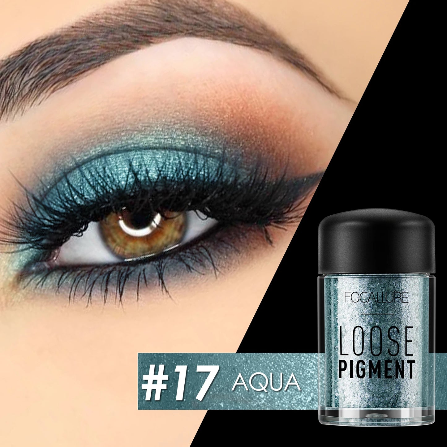 FOCALLURE Glitter Eye Shadow - Waterproof, Long Lasting, Shiny