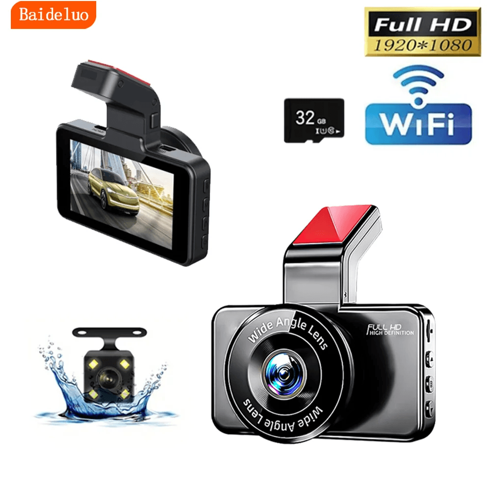 Camera Auto HD Dual Lens WiFi cu Înregistrare Video - Venduqo