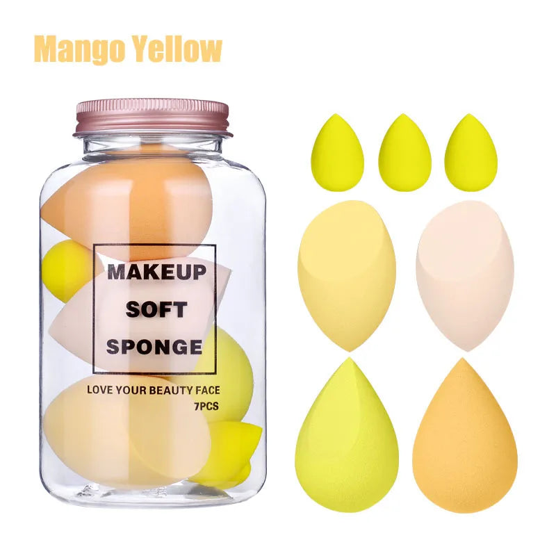 Set 7 Bile de Machiaj Beauty Egg - Sponge pentru Fond de Ten