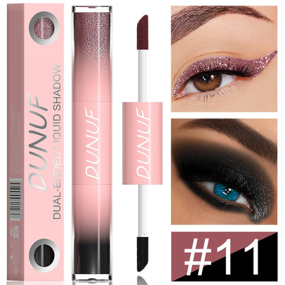 DUNUF 2 IN 1 Fard de Pleoape Dublu cu Glitter