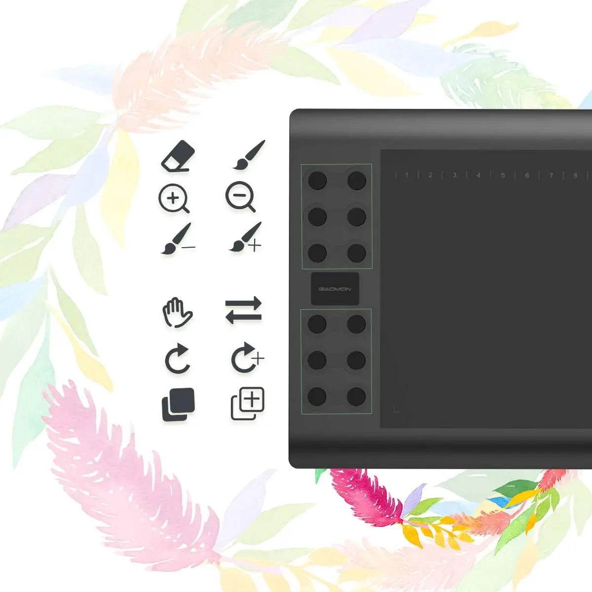 Tableta Grafica GAOMON M106K PRO 10'' cu Stilou Fara Baterie - Venduqo