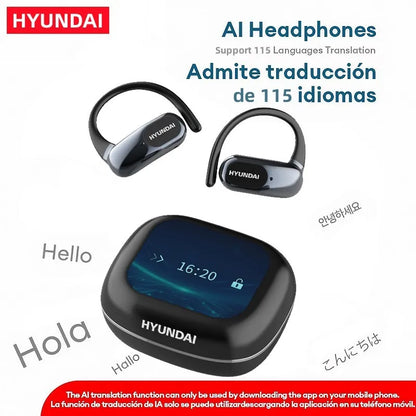 Căști Bluetooth HYUNDAI OpenAir Ultra AI cu Ecran Tactil