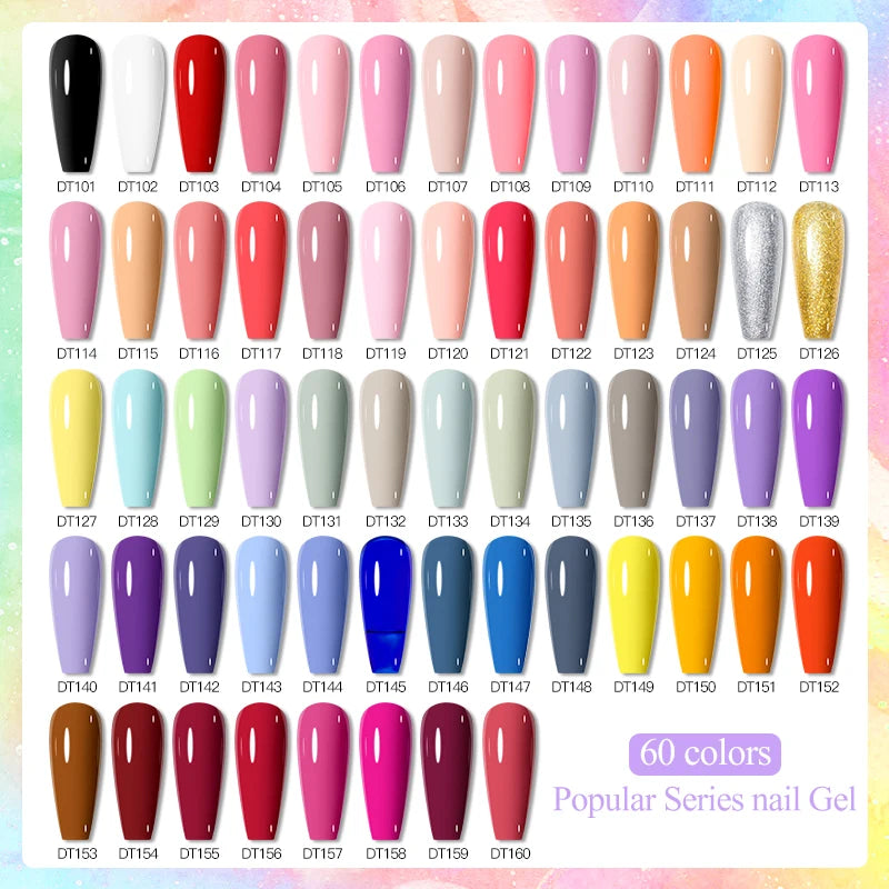 Set 6pc Oje Gel Color Clasice pentru Manichiură